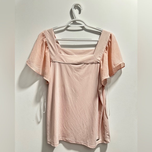 Calvin Klein Ruffle Sleeve Blouse - Picture 3 of 6